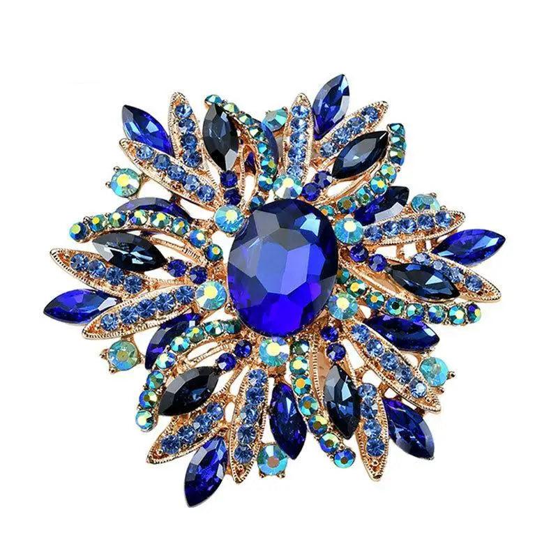 Water Drop Zircon Brooch for Prom Dress Suit Shirt