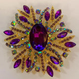 Water Drop Zircon Brooch for Prom Dress Suit Shirt