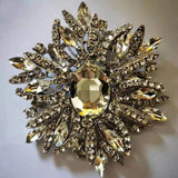 Water Drop Zircon Brooch for Prom Dress Suit Shirt