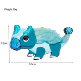 Cartoon Ankylosaurus Dinosaur Acrylic Brooches 2-Color Pins Jewelry
