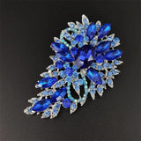 Crystal Brooch Rhinestone Water Drop Corsage Women's Accessories