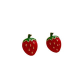 Timlee Cute Retro Flower Strawberry Brooch