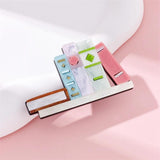 Books and Shelves Brooch for Women Acrylic Material