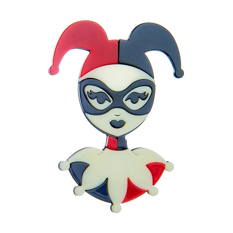 Clown Shape Acrylic Brooch for Women