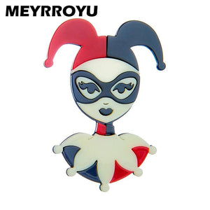 Clown Shape Acrylic Brooch for Women