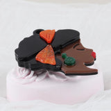 African Girl Head Acrylic Brooch Pins Lovely Lady Figure Lapel Jewelry