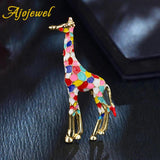 Enamel Giraffe Brooch for 10-Year-Old Girl