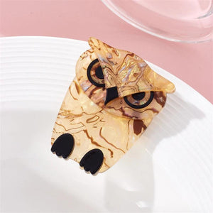 Owl Brooch Acrylic Animal Cartoon Funny Birthday Accessory
