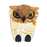 Owl Brooch Acrylic Animal Cartoon Funny Birthday Accessory