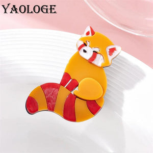 Cute Raccoon Brooch for Women Kids