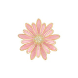 Pink Daisy Flowers Women Brooches Costume Jewelry