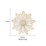 Pink Daisy Flowers Women Brooches Costume Jewelry