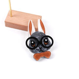 Big Glasses Rabbit Acrylic Brooch Bowknot Bunny Brooches