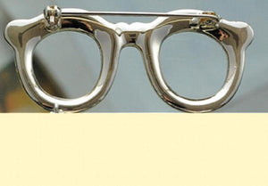 Rhinestone Brooch Glasses Holder Pin for Women