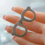 Rhinestone Brooch Glasses Holder Pin for Women