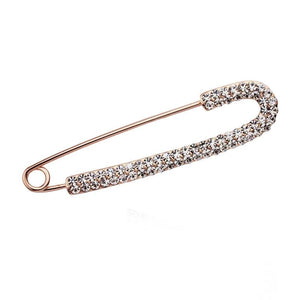 Rhinestone Brooches Pins Collar Lapel Pin Buckle Hijab Scarf Brooch