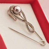 Rhinestone Brooches Pins Collar Lapel Pin Buckle Hijab Scarf Brooch