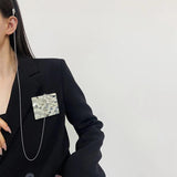Punk Metal Long Chain Brooches Street Style Suit Lapel Pin Jewelry