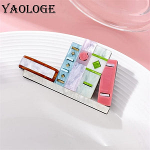 Creative Bookshelf Book Brooches Acrylic Badges Pins