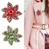 Exaggerated Large Gem Brooch Natural Flower Corsage Jewelry