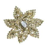 Exaggerated Large Gem Brooch Natural Flower Corsage Jewelry