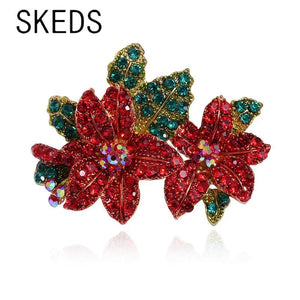 Vintage Flower Brooch High Women Lady Metal Badges Accessories