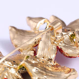Vintage Flower Brooch High Women Lady Metal Badges Accessories