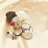 Love Stethoscope Brooch for Women Men Party Corsage