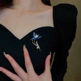 Chinese Water Lily Rhinestone Tulip Brooch Pearl Jewelry