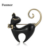 Animal Pins Cat Brooches Enamel Jewelry For Women Girls