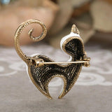Animal Pins Cat Brooches Enamel Jewelry For Women Girls