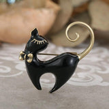 Animal Pins Cat Brooches Enamel Jewelry For Women Girls