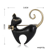 Animal Pins Cat Brooches Enamel Jewelry For Women Girls