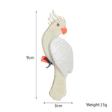 Acrylic Cartoon Parrot Bird Brooches Women Kids Animals Pins Badges