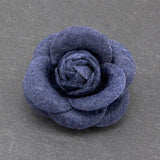 Multicolor Wool Camellia Rose Flower Brooch Lapel Pin Lady Corsage