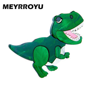 Green Dinosaur Shape Women's Brooch Girls Jewelry