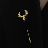 Hollow Phoenix Lapel Pin Men Vintage Wedding Gift