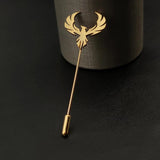 Hollow Phoenix Lapel Pin Men Vintage Wedding Gift