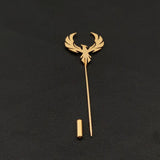 Hollow Phoenix Lapel Pin Men Vintage Wedding Gift