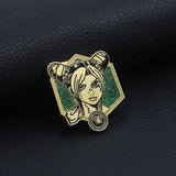JoJo Stone Ocean Jolyne Cujoh Brooch Enamel Pins Couples Metal Broches