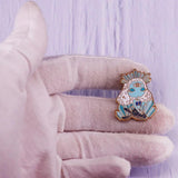 Mermaid Enamel Pins Marine Cat Dog Brooches Copper Lapel Badges