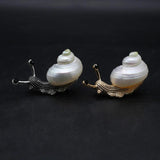 Natural Shell Snail Brooch Pendant, Animal Charms for Women Jewelry Making DIY