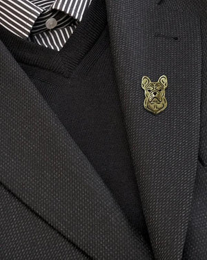 French Bulldog Lapel Pin Brooch for Women and Men
