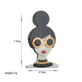 Stylish Sunglasses Brooches for Women, Acrylic Material