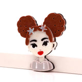 Starfish Hairpin Acrylic Brooches Pins for Women Kid