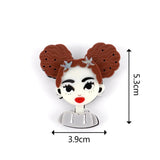 Starfish Hairpin Acrylic Brooches Pins for Women Kid