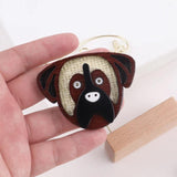 Dog Acrylic Wooden Brooches Pin Cartoon Bear Pet Lapel Pins Badges