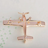 Airplane Aircraft Shape Brooch Enamel Jewelry Pins Kids Boys Party Bag