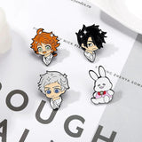 Cartoon Animals Enamel Pins Set Characters Figure Brooches Gift