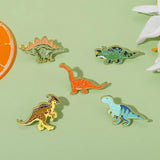 Cartoon Animals Enamel Pins Set Characters Figure Brooches Gift